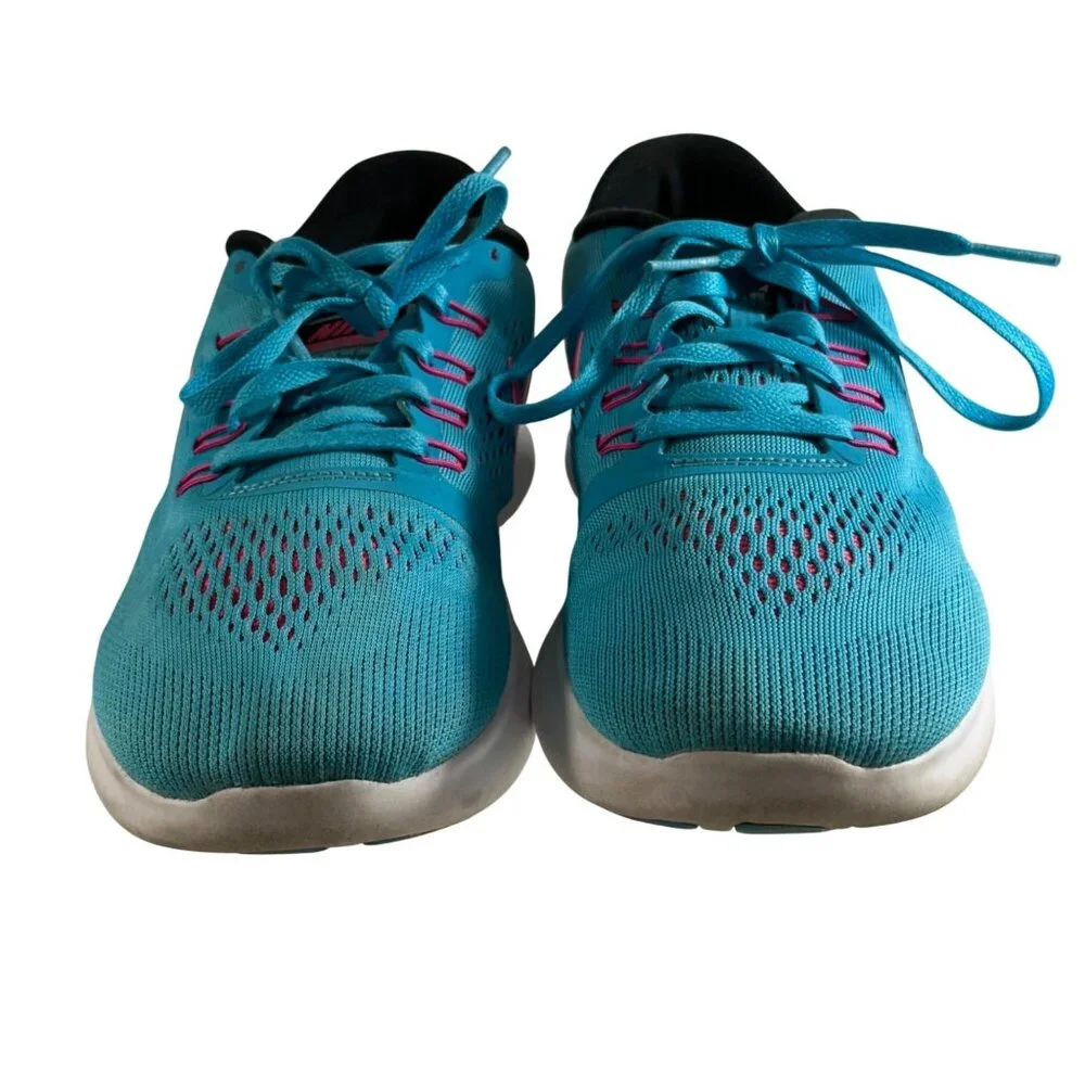 Nike Free RN Women's Size 9.5 Running Shoes Fire Pink 831509-401 Athleisure - Picture 3 of 10